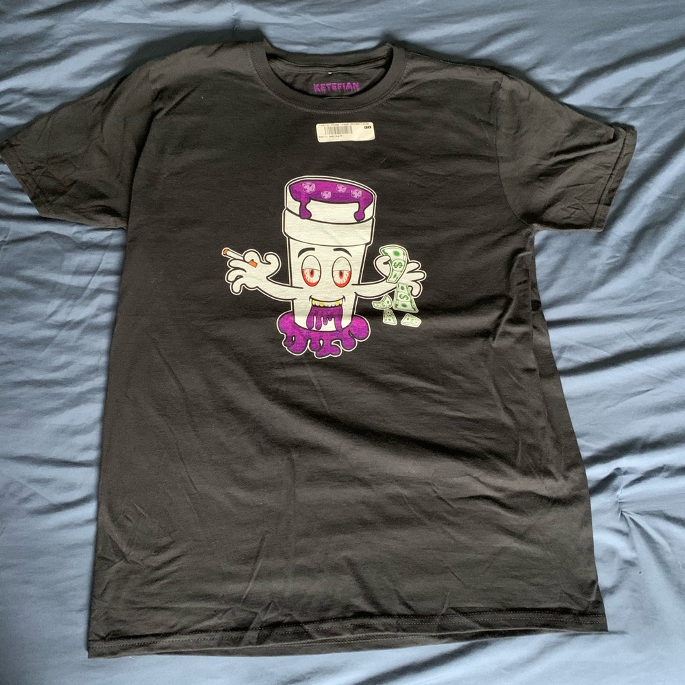 Ketefian “Leanin” Tee Black Large